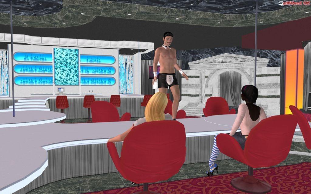 16P Animated stripper gets touchy with the audience