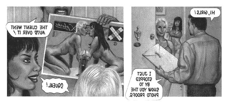 12P The two hotties noticed how horny Clyde was and decided to have a little fun wit
