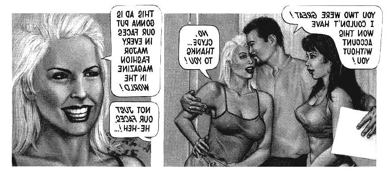 12P The two hotties noticed how horny Clyde was and decided to have a little fun wit