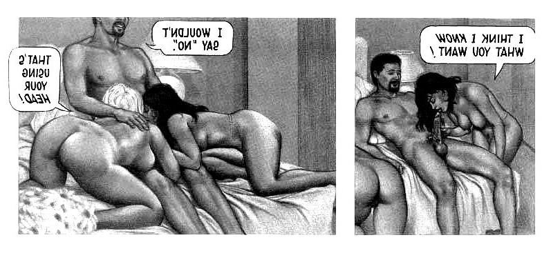 12P The two hotties noticed how horny Clyde was and decided to have a little fun wit