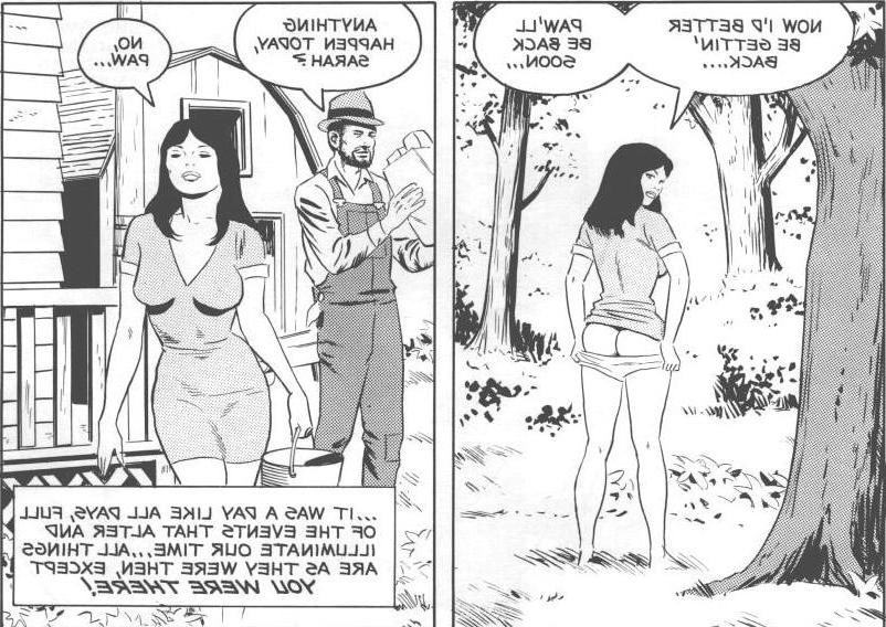 12P The young couple gets undressed and he sees her hairy bush of a pussy