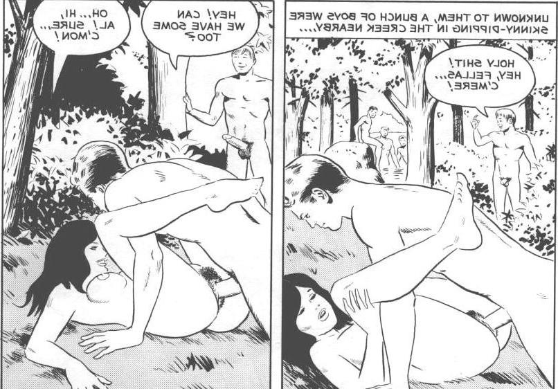 12P The young couple gets undressed and he sees her hairy bush of a pussy