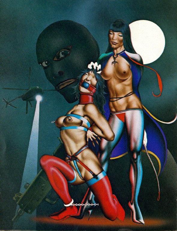 15P beautiful women in painful sexual bondage art