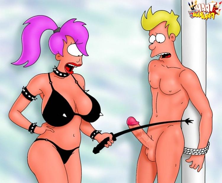 9P Turanga Leela as lesbian domme. 