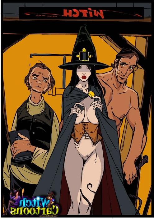 9P Priest gets laid by witch. Stacked witch giving sloppy blowjob. 