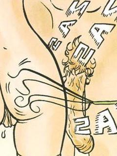 12P Frisky comics chicks and dudes fight and bang