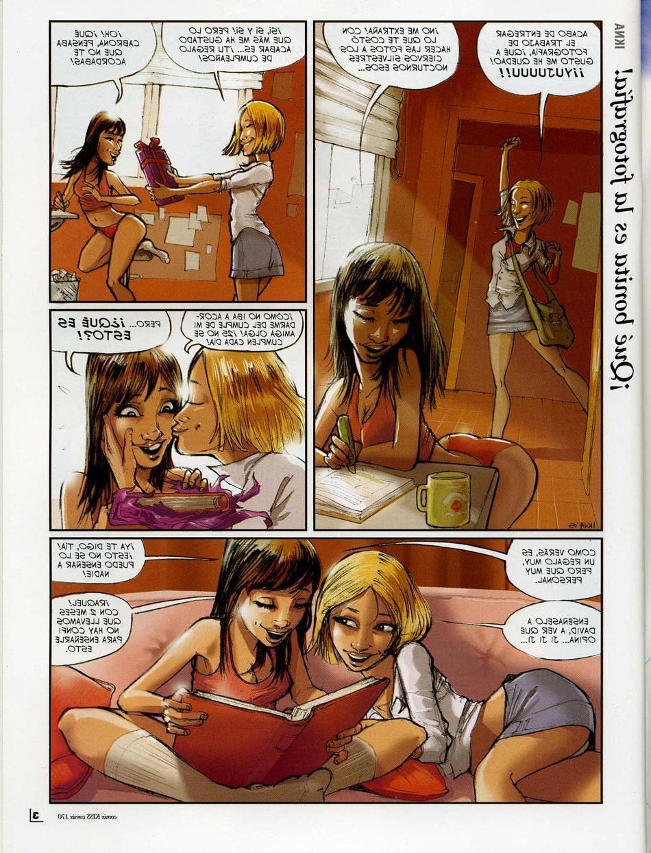 12P Black and white girls fuck their comics lover