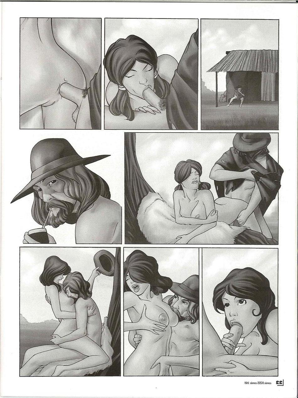 12P Fascinating porn comics adventure in the wood