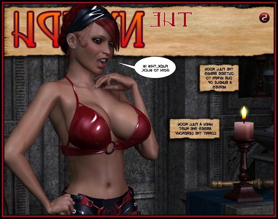 16P Horny nymph and booby female demon with large cock