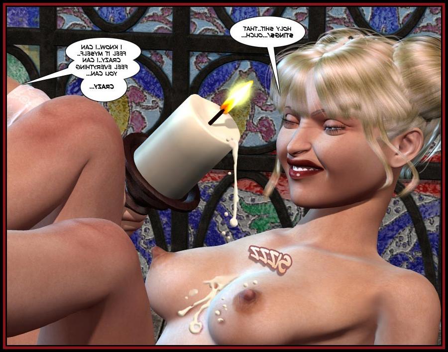 16P Horny nymph and booby female demon with large cock
