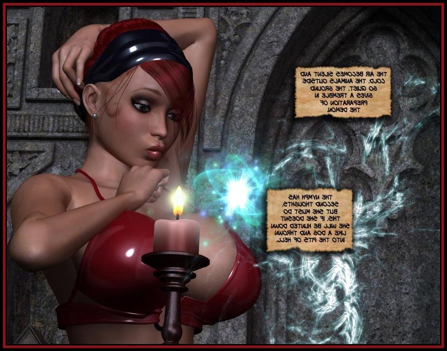 16P Horny nymph and booby female demon with large cock