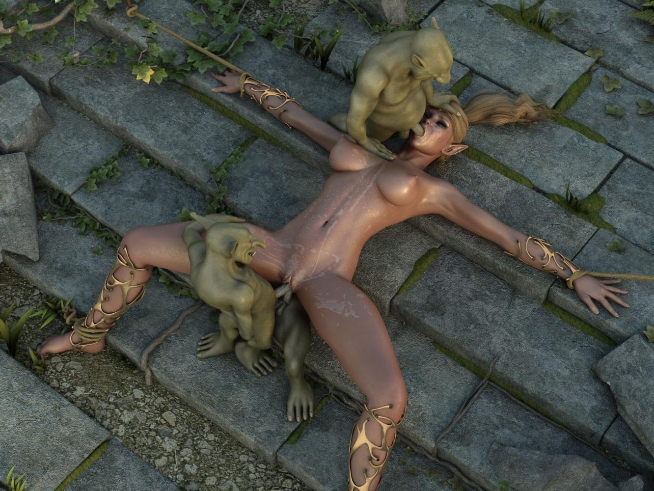 16P Dozen of little goblinbs hard fucking pretty blonde teen elf
