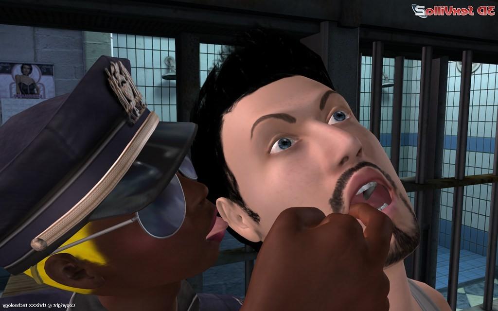 16P Busty black prison guard rides her inmates cock