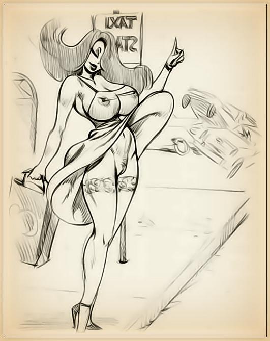 12P Sexy sketch gallery with lovely Jessica Rabbit