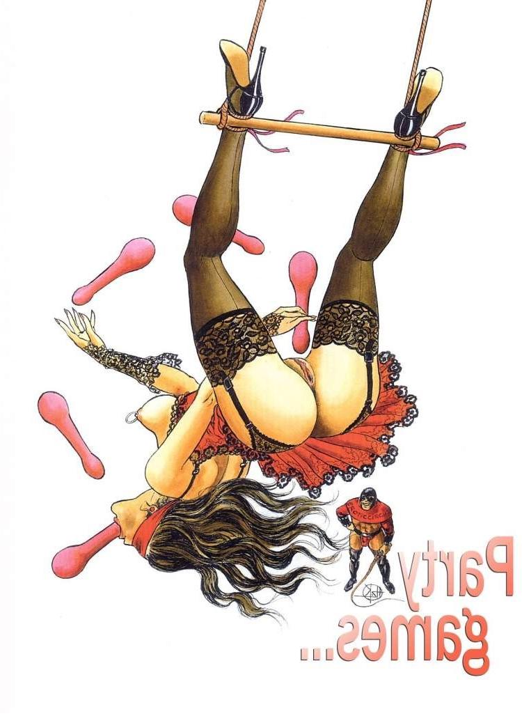 15P huge breasts tied tight with rope bondage art