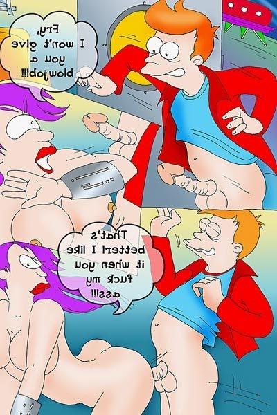 12P Wendy moans for more and gets screwed in mouth by Fry
