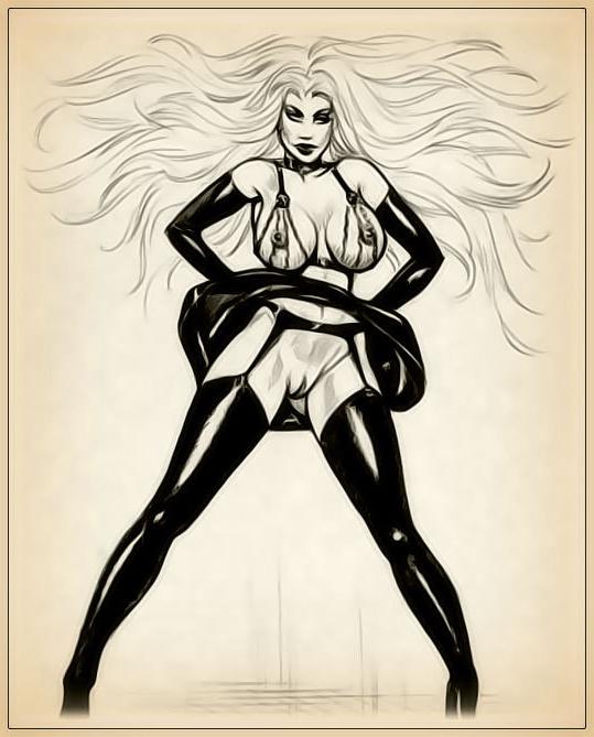 12P Lady Death with rock stick pounded for the first time