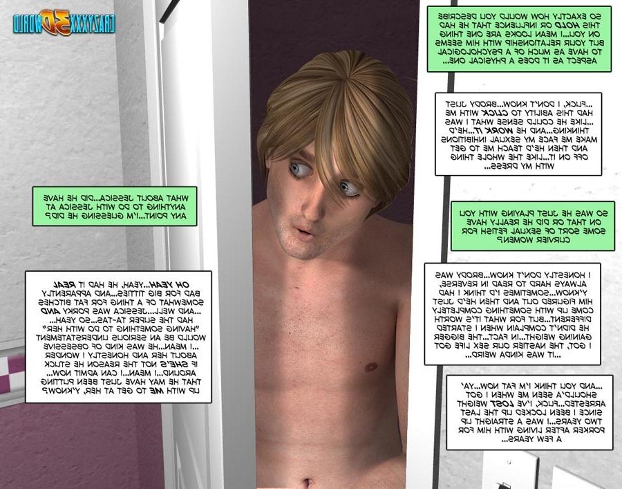 16P Horny guy peeping on naked plump girl in bathroom
