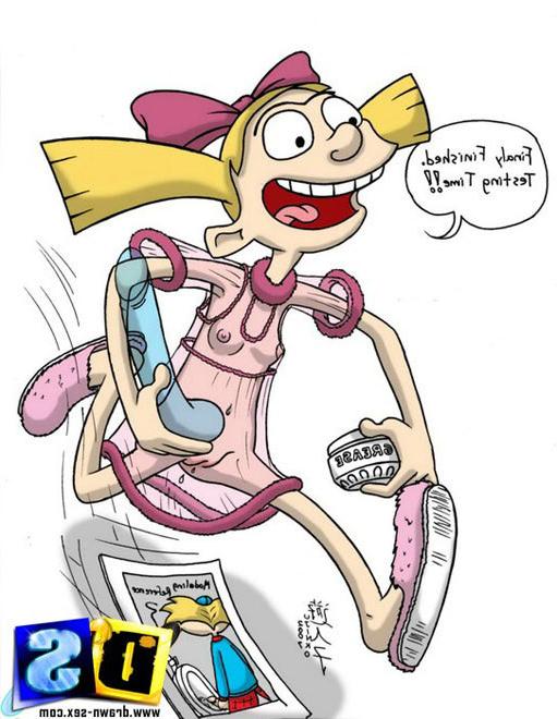 12P Helga gets covered in jizz and reaches intense climax