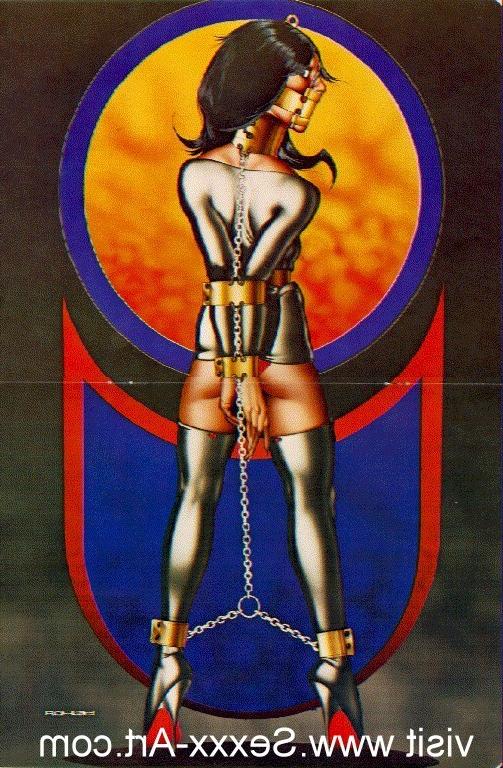 15P classic female rope bondage and pain drawings