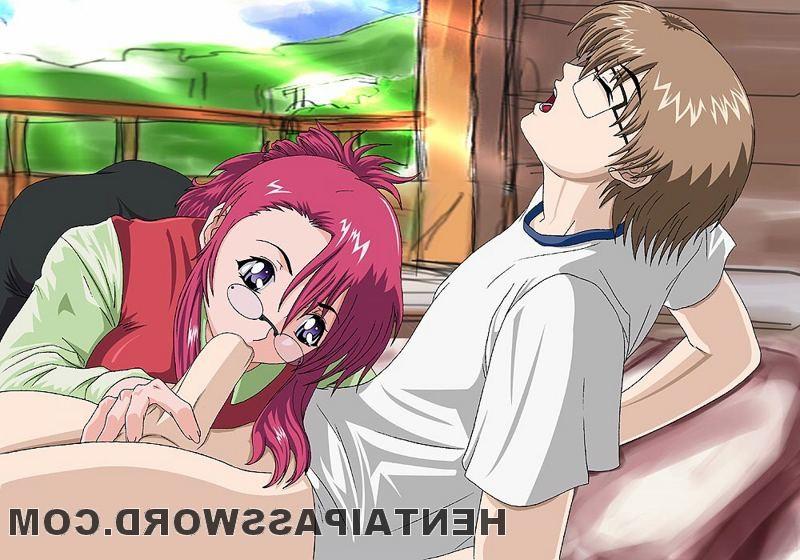 12P Magnetic hentai girl showing her petite beaver in the bedroom