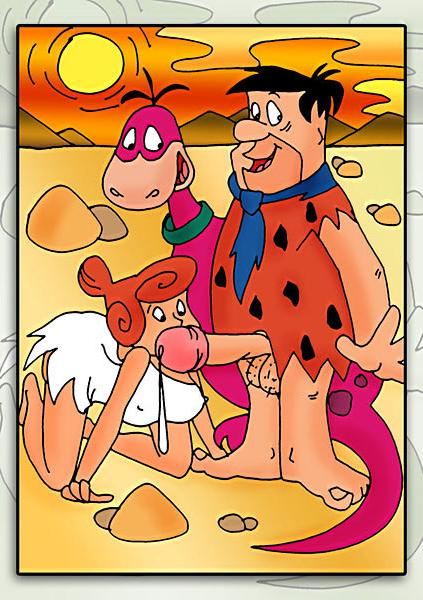 12P Boobie Lara Croft gets gangbanged by Fred Flintstone