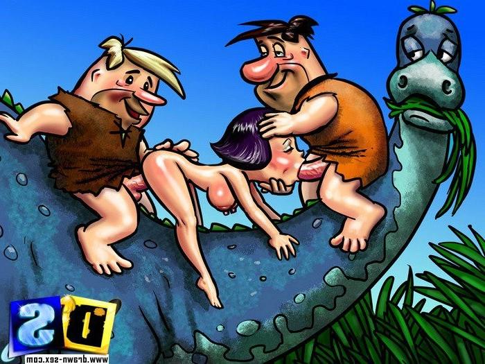 15P Inimitable Flinstones pulling wild sex stunts