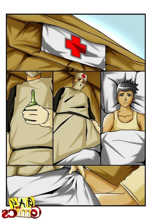 12P Young gay doctor enjoys the tight asshole of handsome military guy