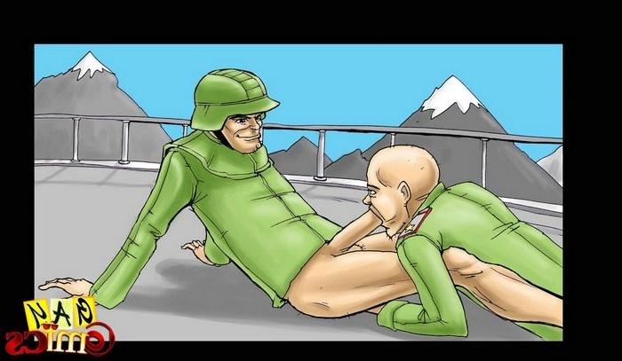 12P Only the best gay Army asses withstand crazy cock attack