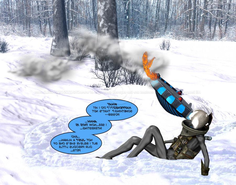 15P Horny aliens doing experiments on big boobed babe