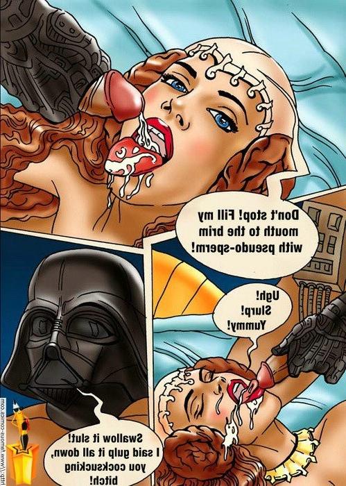 16P Star wars girl sucking Darth Vaders hard dick and getting cum