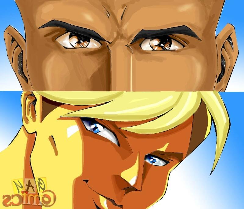 12P Interracial gay sex toon