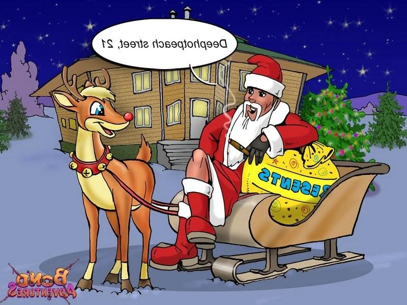 12P Christmas cartoon bondage