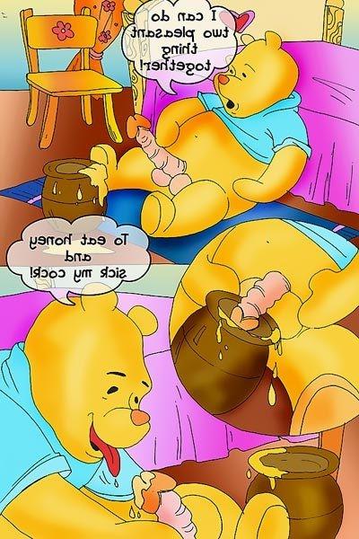 12P Whore moaning loudly and grab terrified Winnie Pooh