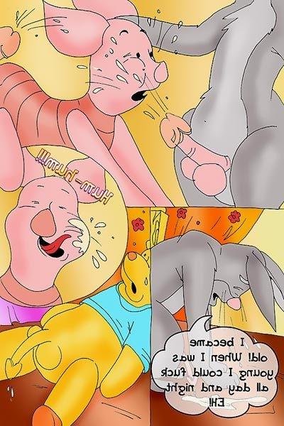 12P Whore moaning loudly and grab terrified Winnie Pooh