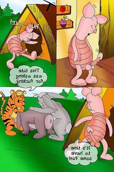 12P Whore moaning loudly and grab terrified Winnie Pooh