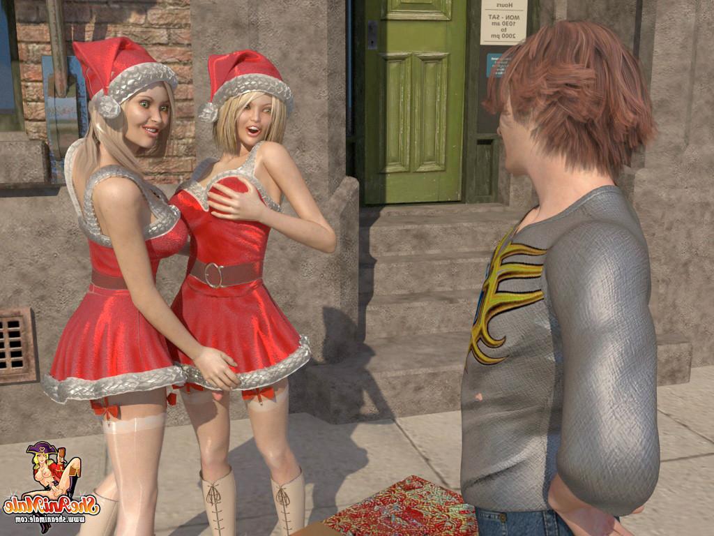 12P Santa Brings A Dude Some Trannies