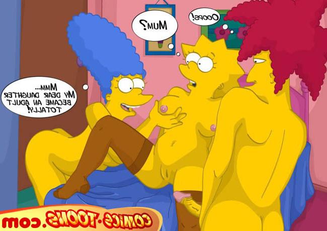12P Sexy Simpsons girls on one lucky boy