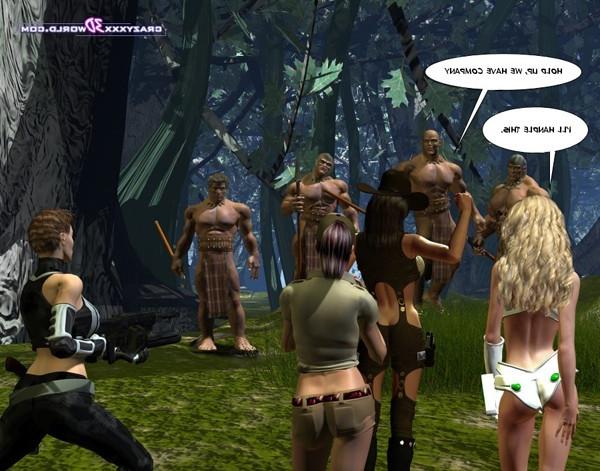 16P Booby blonde gets fucked by four massive natives