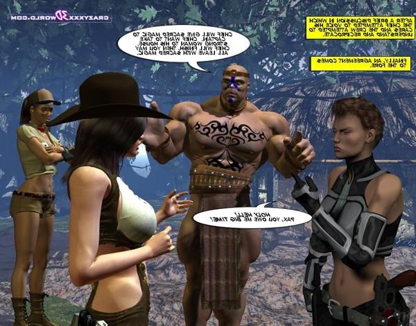 16P Booby blonde gets fucked by four massive natives