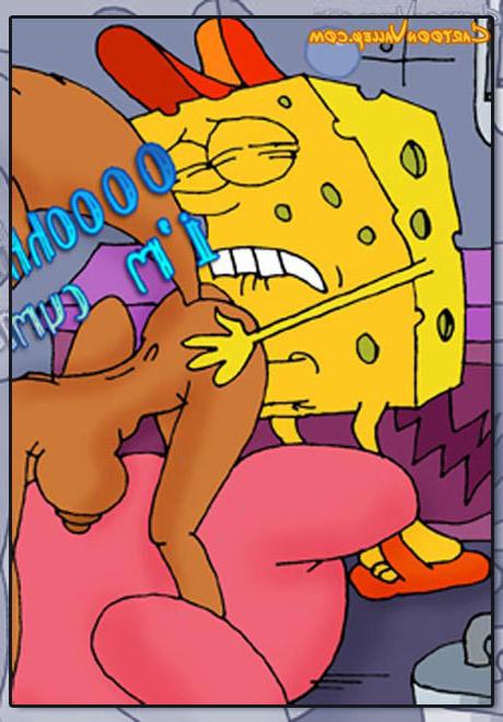 12P Bewitching sandy gets Sponge Bob and bursts climax