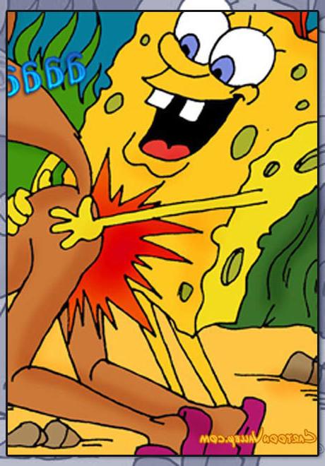 12P Bewitching sandy gets Sponge Bob and bursts climax