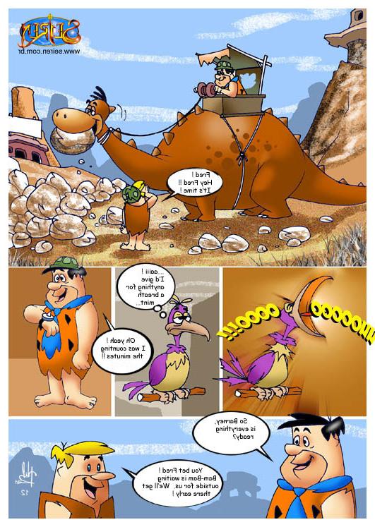 9P Comics of  primitive men reserved tables in night club