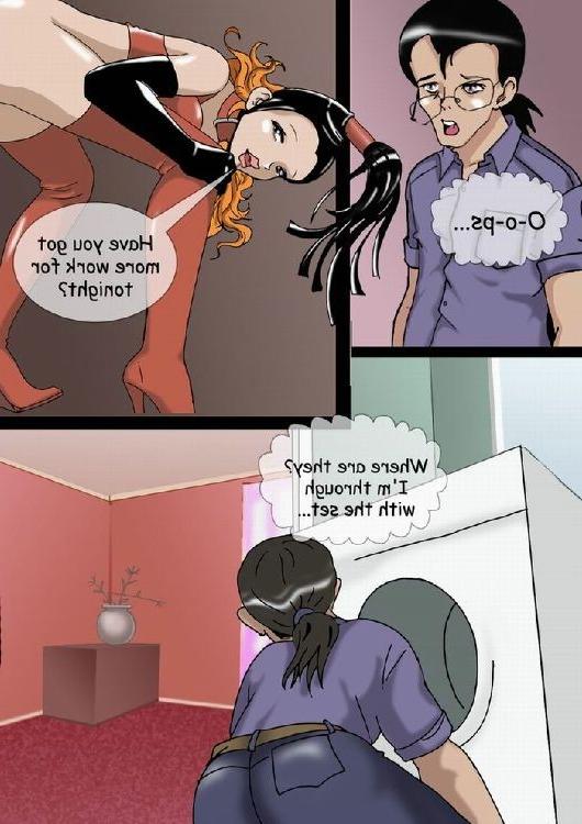 16P Hot drawn series with a guy used as a sex toy by gorgeous females