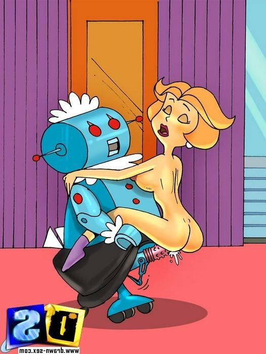 12P Jane riding George Jetson and reaching intense climax