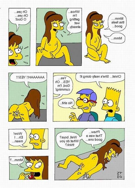 12P Experienced Lisa Simpson blowing as getting filled