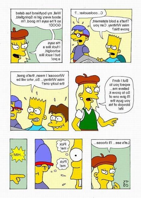 12P Experienced Lisa Simpson blowing as getting filled