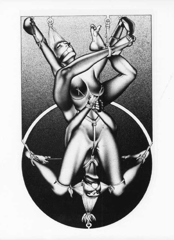 15P extreme bondage art of beautiful rope tied women