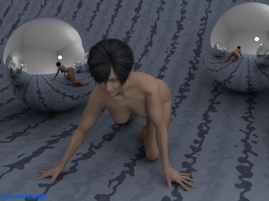 16P Realistic skinny nude toon girl