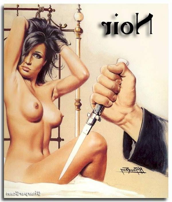 15P womens hands and breasts tied for evil demented bondage art